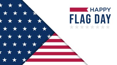 ABD arka plan vektör illüstrasyonunda bayrak günü, sosyal medya posta şablonu, tebrik kartı, peyzaj yönelimi vs. için en iyisi