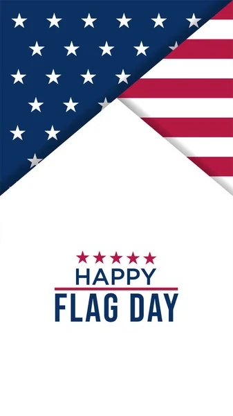 Happy Flag Day Usa Bakgrund Vektor Illustration Bäst För Sociala — Stock vektor