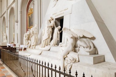 Vienna, Austria. In the Augustinerkirche, Funeral monument for Archduchess Maria Cristina by Antonio Canova, 1805. 2023-08-03. clipart