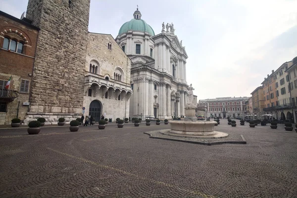 Pegoi Toren Gevel Van Maria Van Assumptie Kathedraal Paolo Plein — Stockfoto