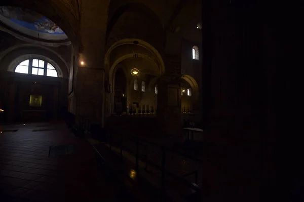 Transept Dans Presbytère Ancien Dôme Brescia — Photo