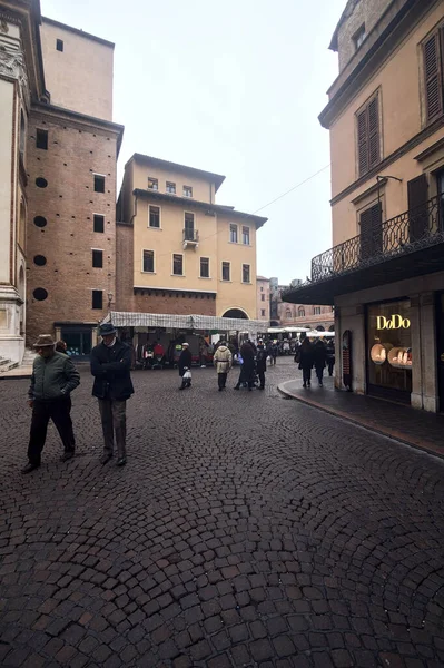 Chodník Obchody Italském Městě — Stock fotografie