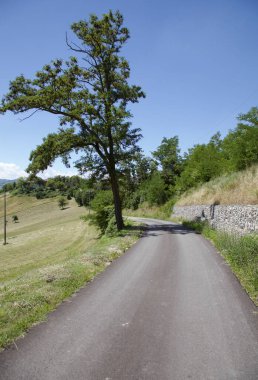 Gün batımında yamaçtaki parkta.