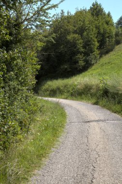 Gün batımında yamaçtaki parkta.