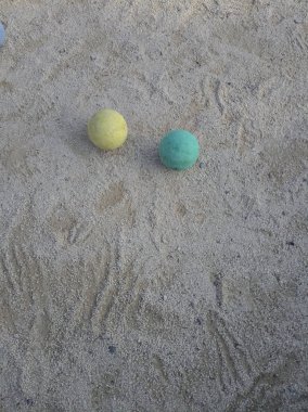 Bocce sahanın topları
