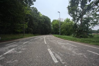 Parkın kenarındaki yol.