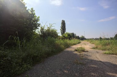 İtalya kırsalında patika ve yol