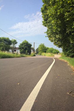 Kırsal kesişen yollarda