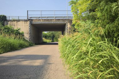 Köprünün altından geçen yol