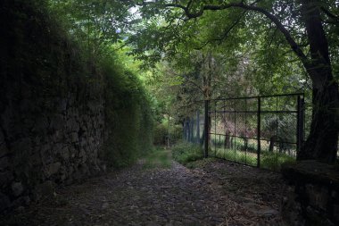 Parkın giriş kapısı.