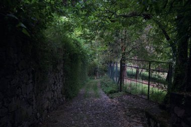 Parkın giriş kapısı.