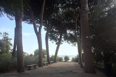 Banklarla panoramik balkon