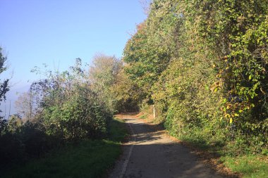 Uçurumun kenarındaki dağ yolu