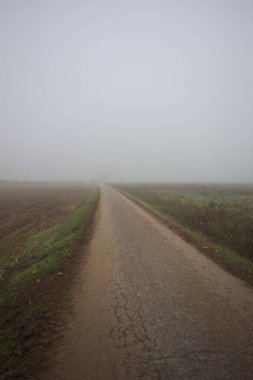 Sis boş ülkede yol