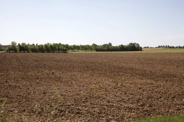 Kırsal kesimde tarla sürdüm.