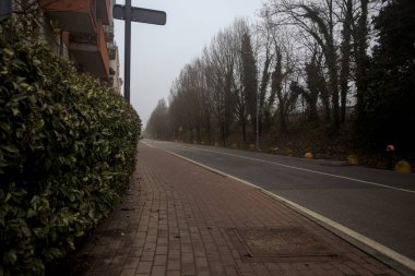 Şehrin varoşlarında bir sokak.