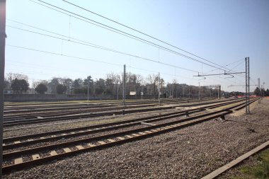 Kasabanın demiryolu rayları