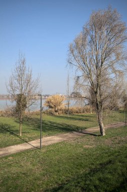 Parktaki toprak izi.