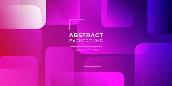 Abstrait Chevauchement Carré Fond Écran Bleu Violet Couleur — Image vectorielle