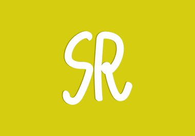 Initial Letter SR Logo Template Vector Design. Creative Abstract R Letter Logo Design eps 10