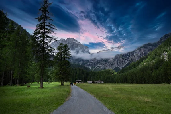 path of the upper valley of Genova in Trentino