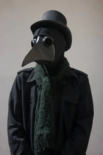 Closeup photograph of doctor plague