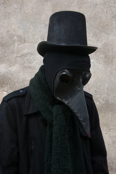 Closeup photograph of doctor plague