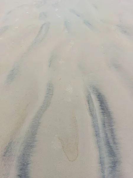 Κοντινό Πλάνο Της Άμμου Στην Παραλία Χειμώνα Αφηρημένο Φόντο — Φωτογραφία Αρχείου