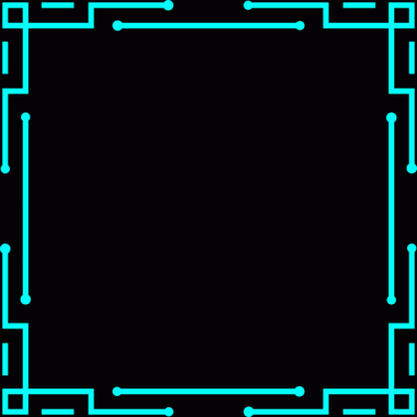 Mavi devre çerçeve gövdesi soyut teknoloji vektör tasarımı.