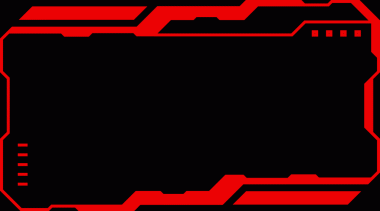 ui oyunları için kırmızı soyut çerçeve teknolojisi fütüristik hud vektör tasarımı.