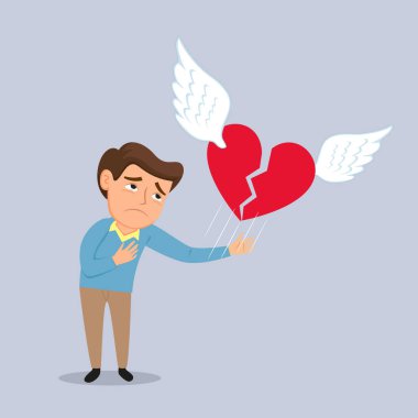 Kırık bir kalp adam.