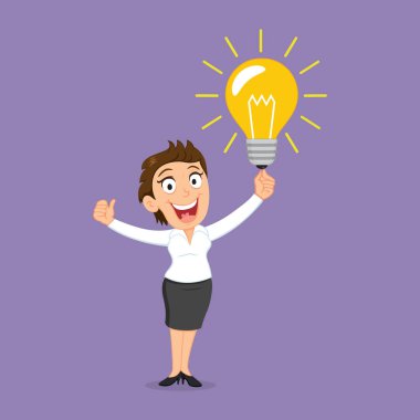 Ampullü bir iş kadını.