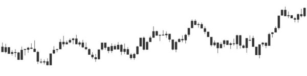 Trading candle stick pattern. Chart candlestick. Crypto candles. Vector illustration.