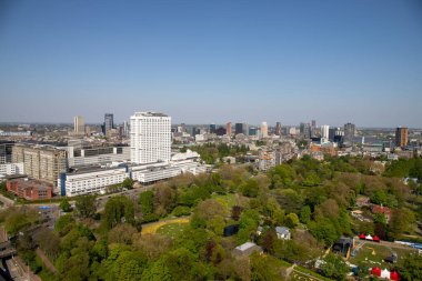 Rotterdam 'daki kuleden şehir manzarası
