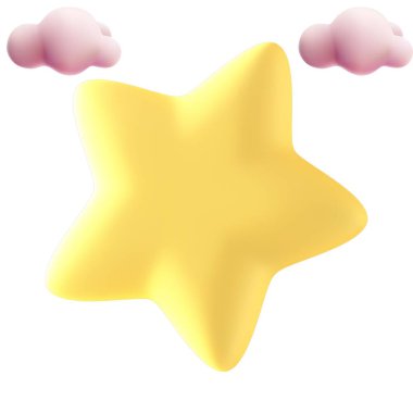 3 boyutlu karakter simgesi seti. Farklı simge tasarımı. 3d oluşturma. 