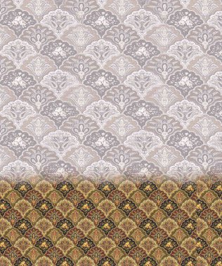 Tekstil, Kumaş, Moda, Sanat, İç mimari vs. tasarım çalışmaları için kusursuz desenler. 
