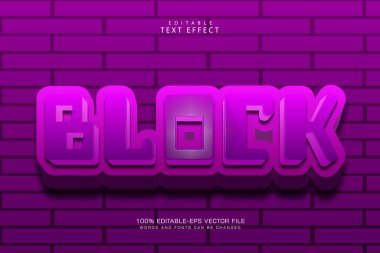 Düzenlenebilir metin efektini engelle 3 boyut kabartma modern biçimi