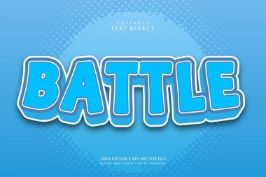 Savaş düzenlenebilir metin efekti 3 boyut kabartma biçimi