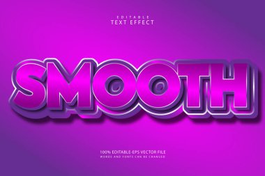 Düzgünce düzenlenebilir metin efekti 3 boyut kabartma modern biçimi