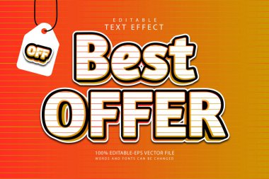 En iyi teklif edilebilir metin efekti 3 boyut kabartma biçimi