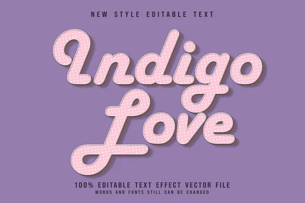 indigo love metin efekti kabartma biçimi