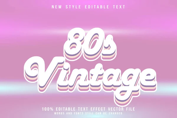Eski 80 'lerin düzenlenebilir metin efekti 80' lerin tarzında kabartma