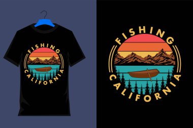 California Retro Tişört Tasarımı