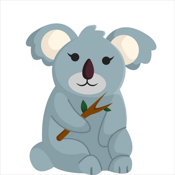 Cute Koala Character Design Illustration — Stock Vector