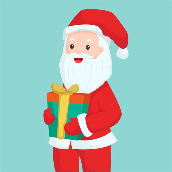 Natal Dia Papai Noel Personagem Design Ilustração — Vetor de Stock