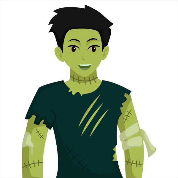 Illustration Zombie Halloween Character Design — Image vectorielle