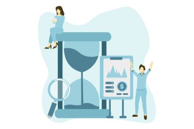 Ticari Pazarlama Düz Tasarım İllüstrasyonu