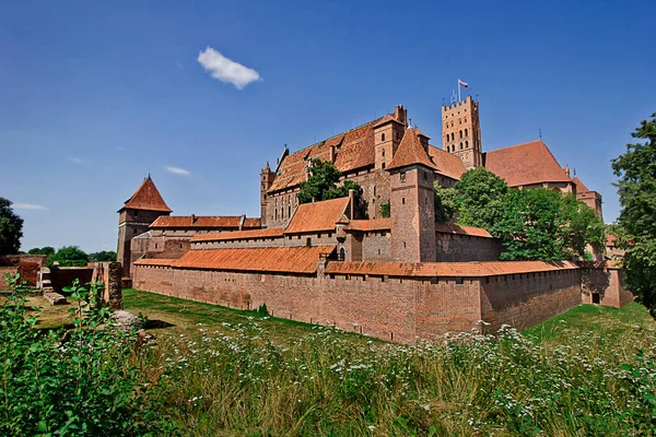 Castello Medievale Malbork Polonia — Foto Stock