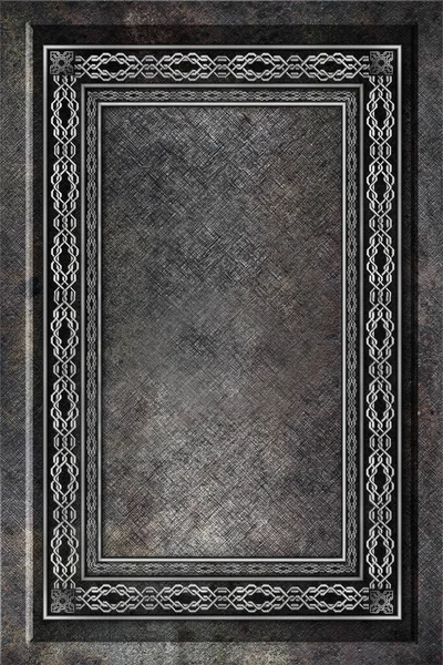 Metallrahmen Hintergrund Mit Einer Nahaufnahme Muster — Stockfoto