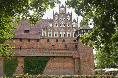 Polonya 'daki Ortaçağ Şatosu Malbork